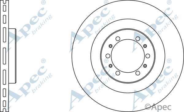 APEC BRAKING Тормозной диск DSK2109